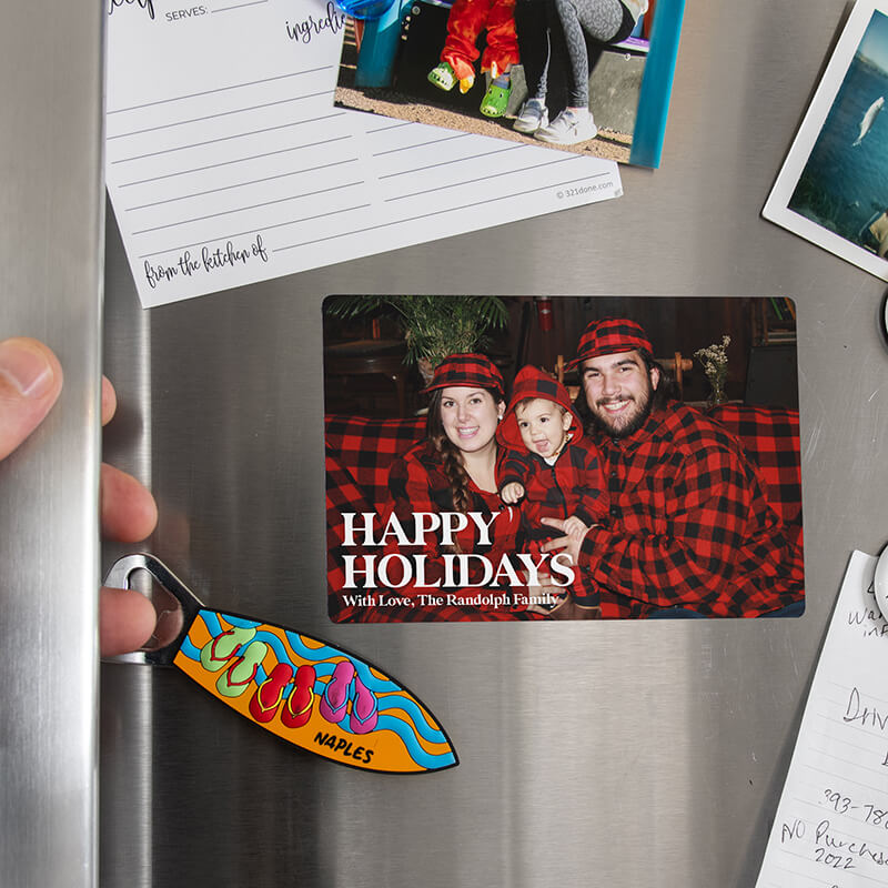 Custom Christmas Photo Fridge Magnets Custom Christmas Photo Fridge Magnets