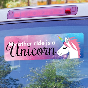 unicorn bumper sticker