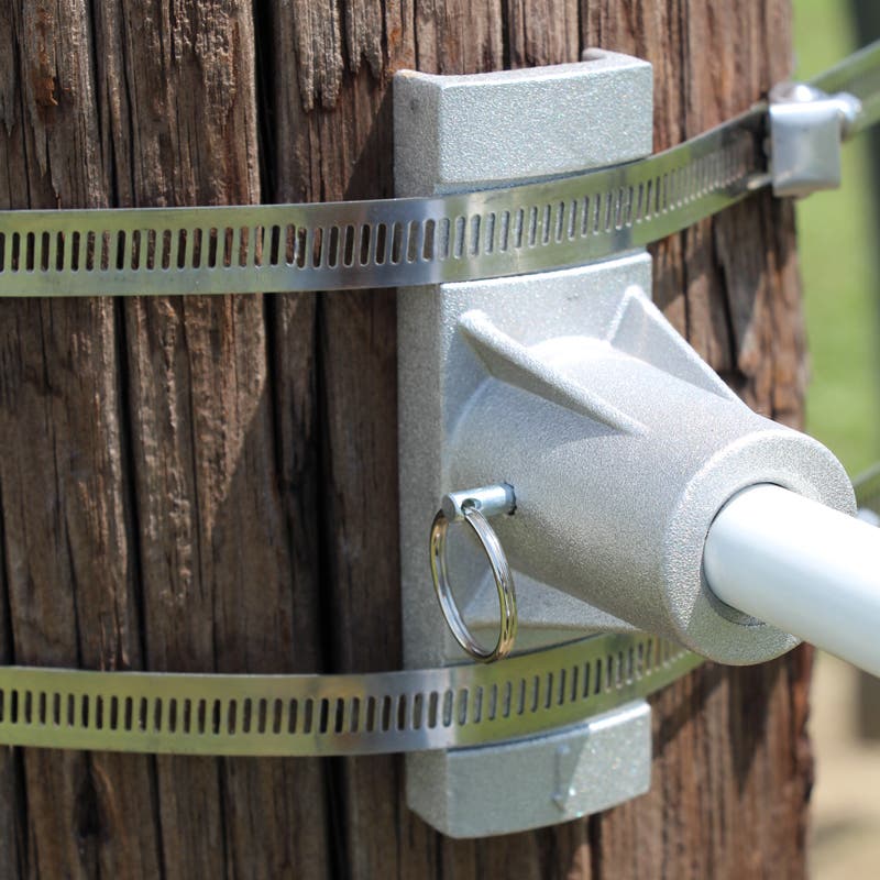 Pole Mount Banner Bracket Sign Installation